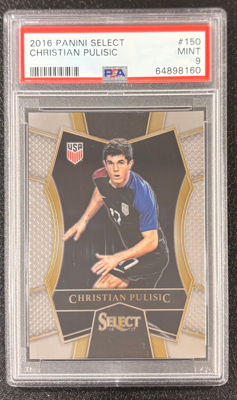 2016 Panini Select #150 Christian Pulisic PSA 9 Mint Rookie Card