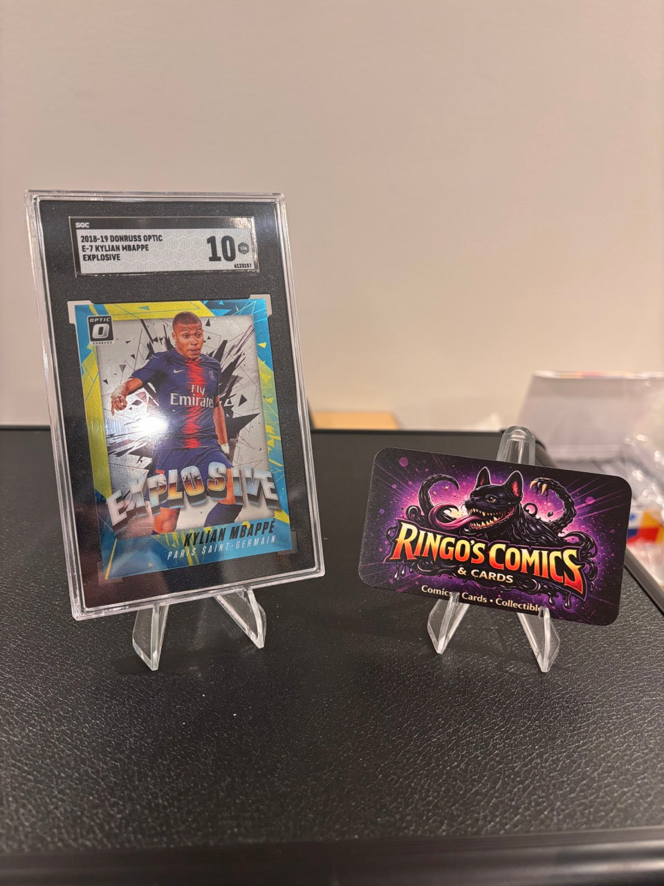 2018-19 Panini Donruss Optic Explosive Kylian Mbappé #E-7 SGC 10 SSP