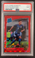 2018 Panini Donruss Weston McKennie Red Press Proof #199 PSA 9 Rookie