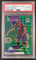 2020-21 Panini Mosaic Sergiño Dest Green Mosaic Prizm #58 PSA 10