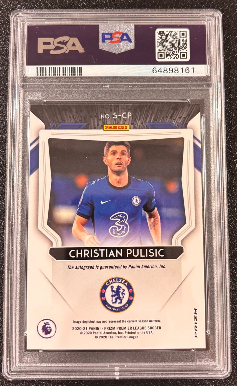 2020-21 Panini Prizm Christian Pulisic Breakaway Signatures Auto PSA 10