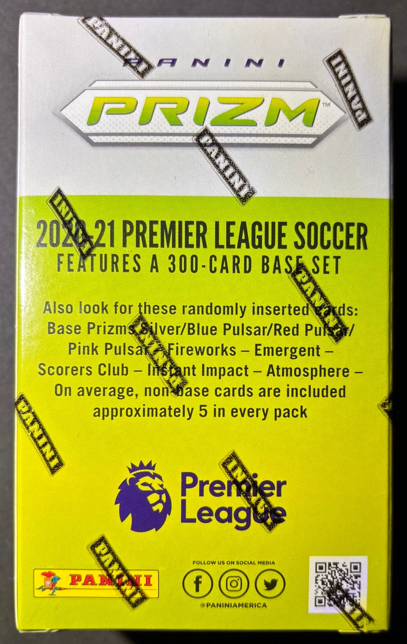 2020-21 Panini Prizm Premier League EPL Soccer Cereal Box - Lot of 4 (4 x 25 Cards)