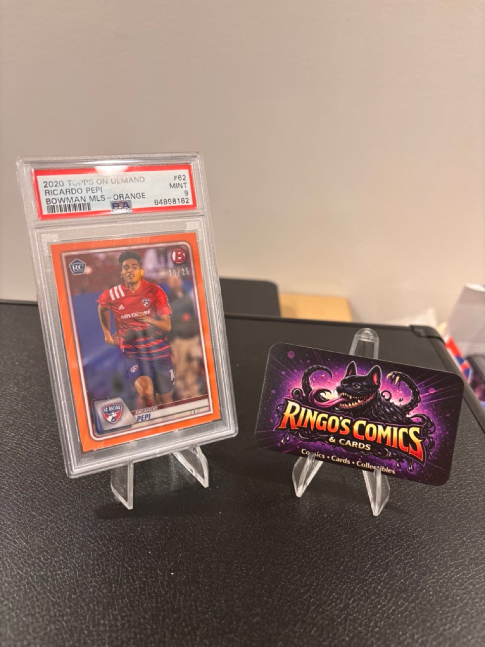 2020 Bowman MLS Ricardo Pepi Orange #62 /25 PSA 9