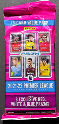 2021-22 Panini Prizm Premier League Soccer Value Packs - LOT OF 6 (6 x 15 Cards)