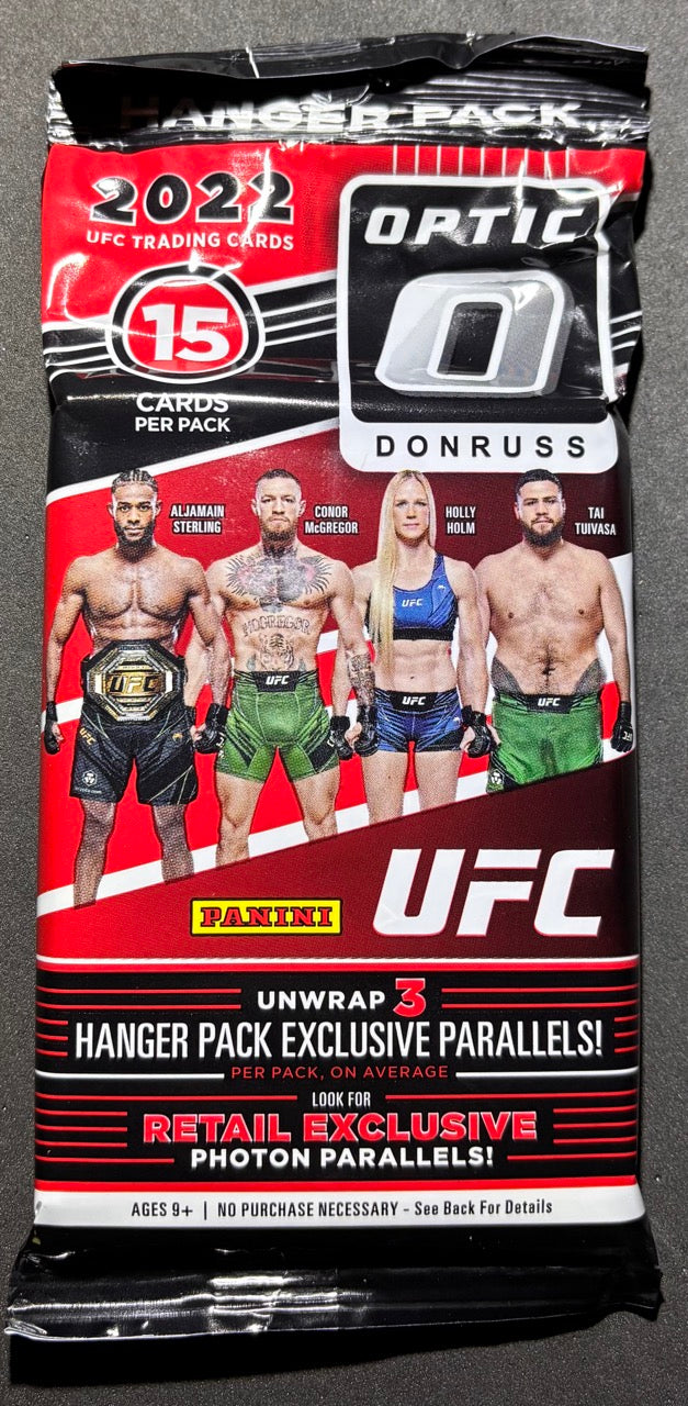 2022 Donruss Optic UFC Hanger Packs - LOT OF 5 (5 x 15 Cards)