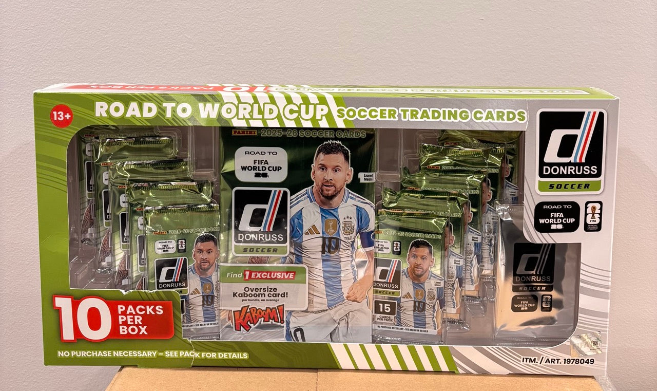 2025-26 Donruss Road To FIFA World Cup Soccer Factory Sealed Costco Bundle Box