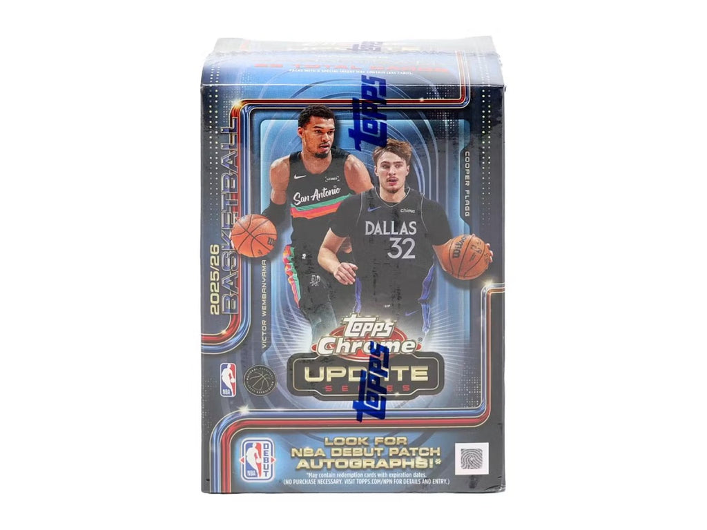 2025-26 Topps Chrome Basketball Update Series Value Box NBA Sealed