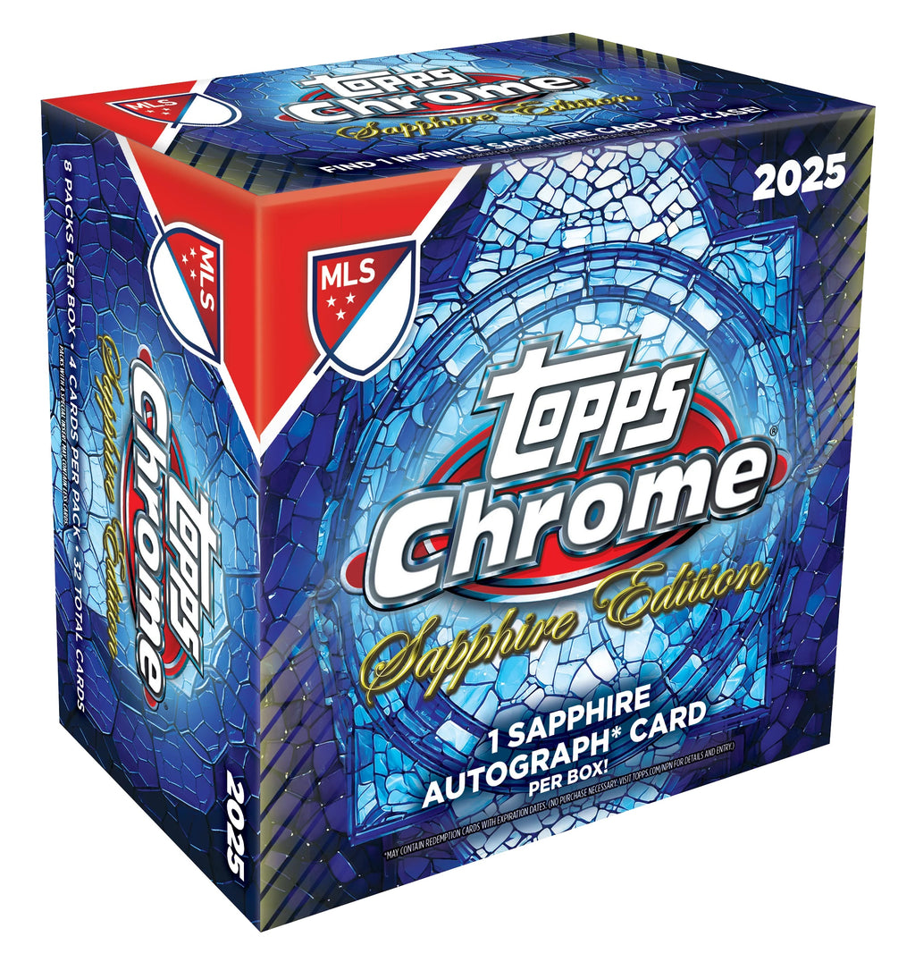 2025 Topps Chrome Sapphire Edition MLS Soccer Hobby Box Sealed