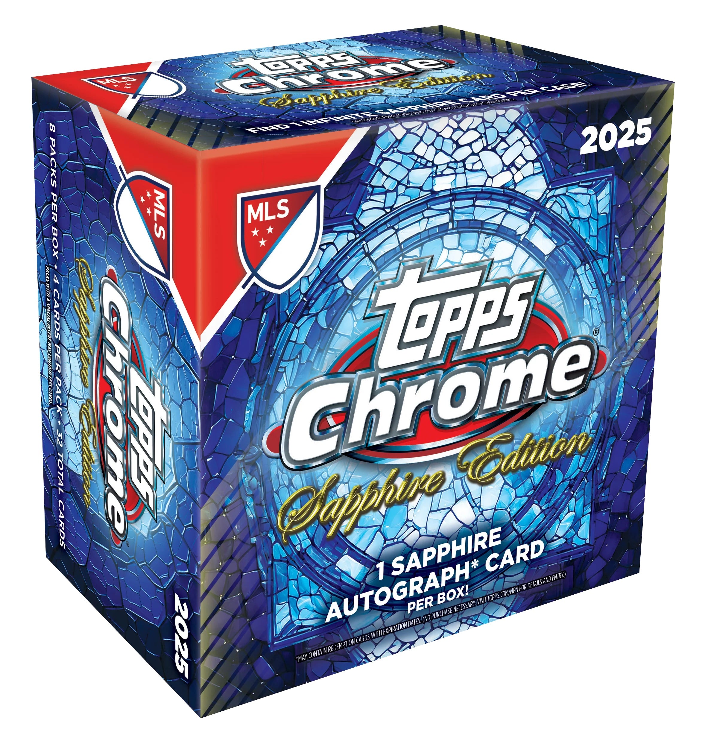 2025 Topps Chrome Sapphire Edition MLS Soccer Hobby Box Sealed