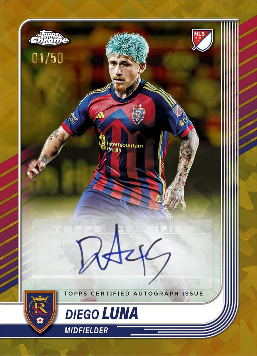 2025 Topps Chrome Sapphire Edition MLS Soccer Hobby Box Sealed