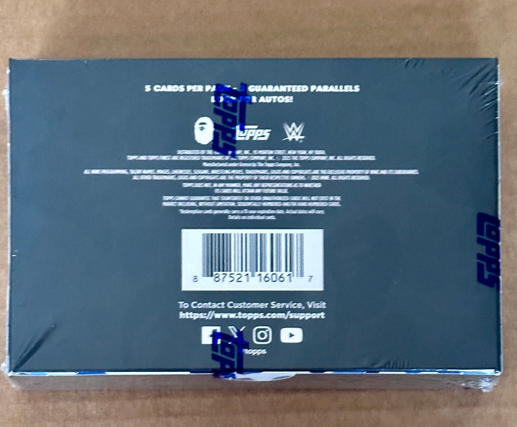 2025 Topps x BAPE WWE Trading Cards Box
