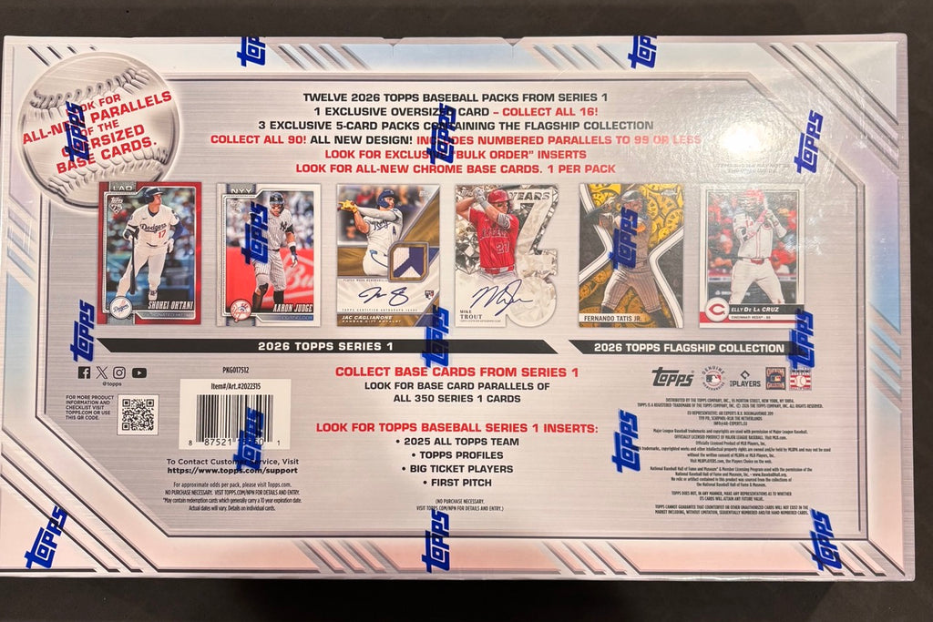 2026 Topps Baseball Series 1 Flagship Collection Super Box Factory Sealed