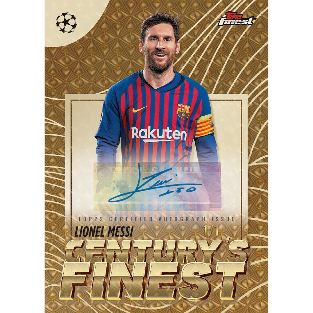 2025-26 Topps Finest UEFA Club Competitions Soccer Hobby Box Sealed