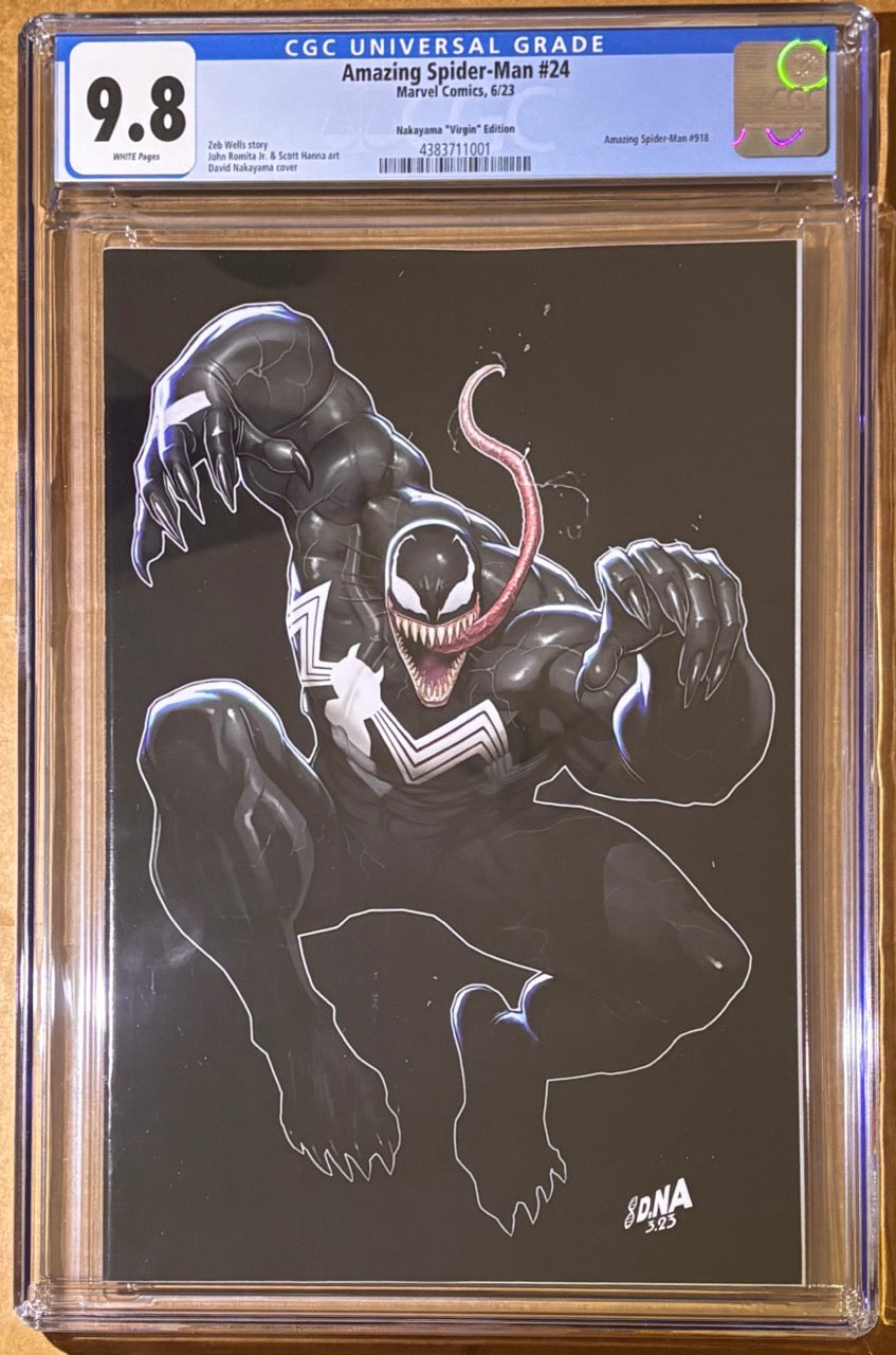 Amazing Spider-Man #24 (2023) - Nakayama Virgin Venom Cover Variant - CGC 9.8