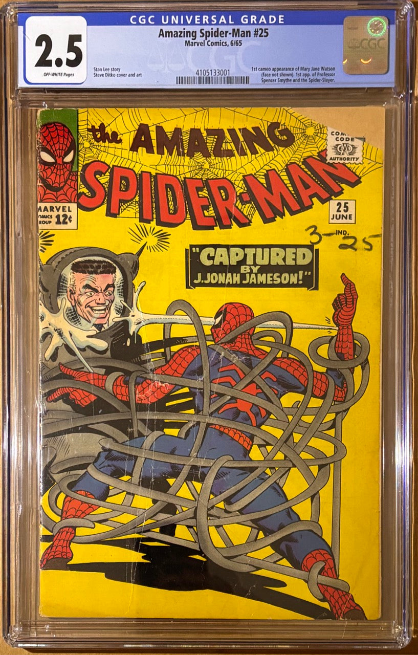 Amazing Spider-Man #25 (1965) - 1st Mary Jane Watson Cameo Silver Age - CGC 2.5