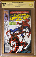 Amazing Spider-Man #361 (1992) - Newsstand - Signed Randy Emberlin - CBCS SS 9.2 - 1st Carnage