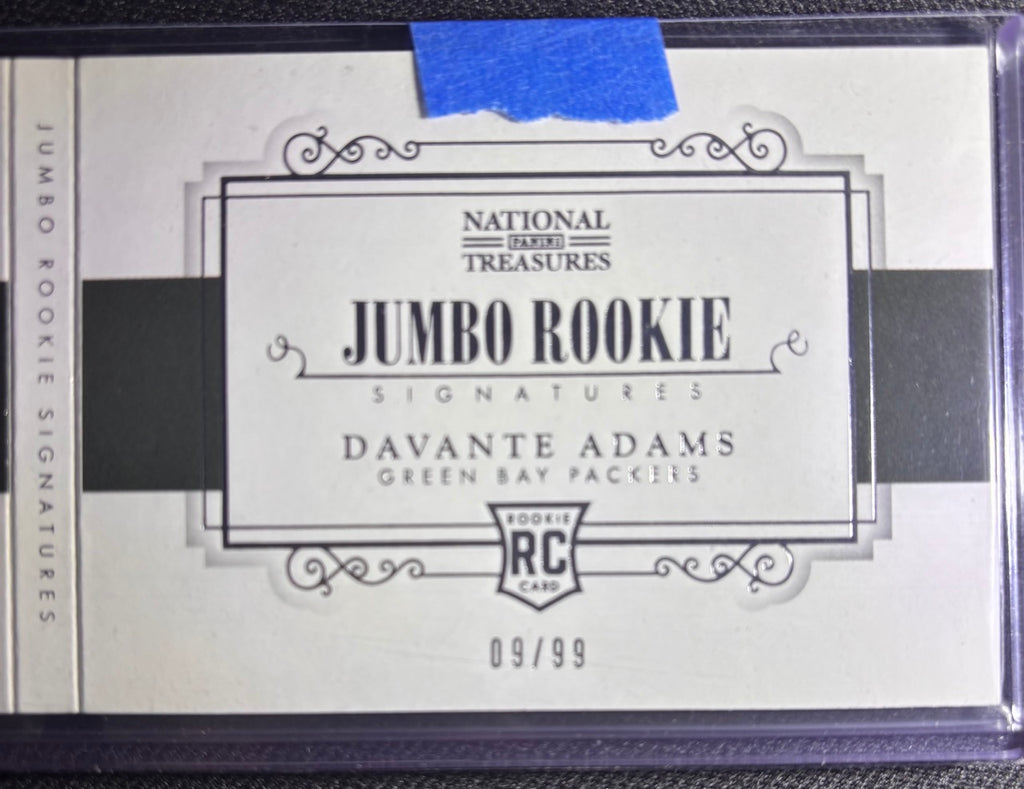 2014 National Treasures Davante Adams Jumbo Rookie Patch Auto Booklet RPA /99