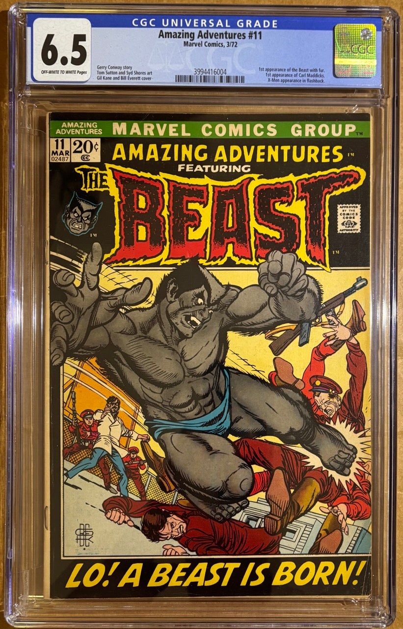 Amazing Adventures #11 (1972) - CGC 6.5 - 1st Appearance of Beast in Fur