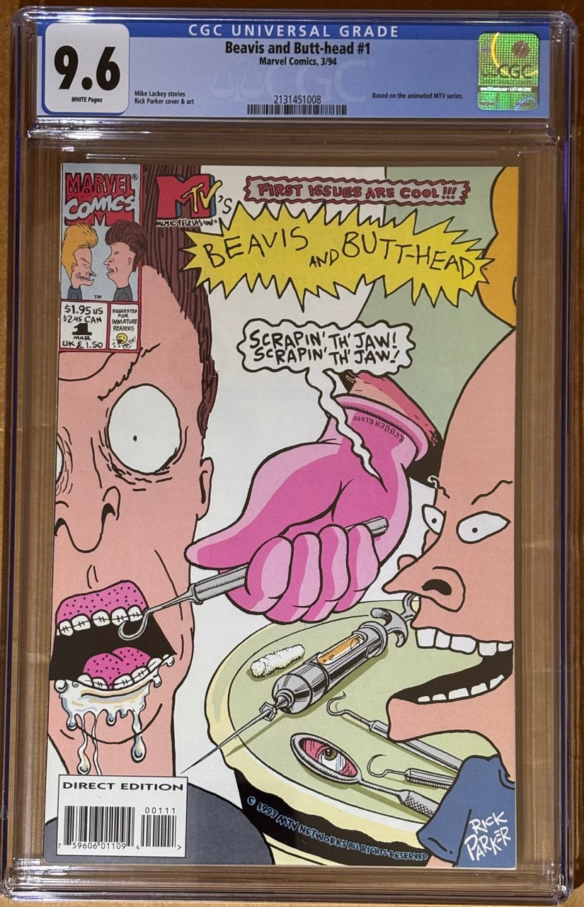 Beavis and Butt-Head #1 (1994) - Animated Series Comic - CGC 9.6