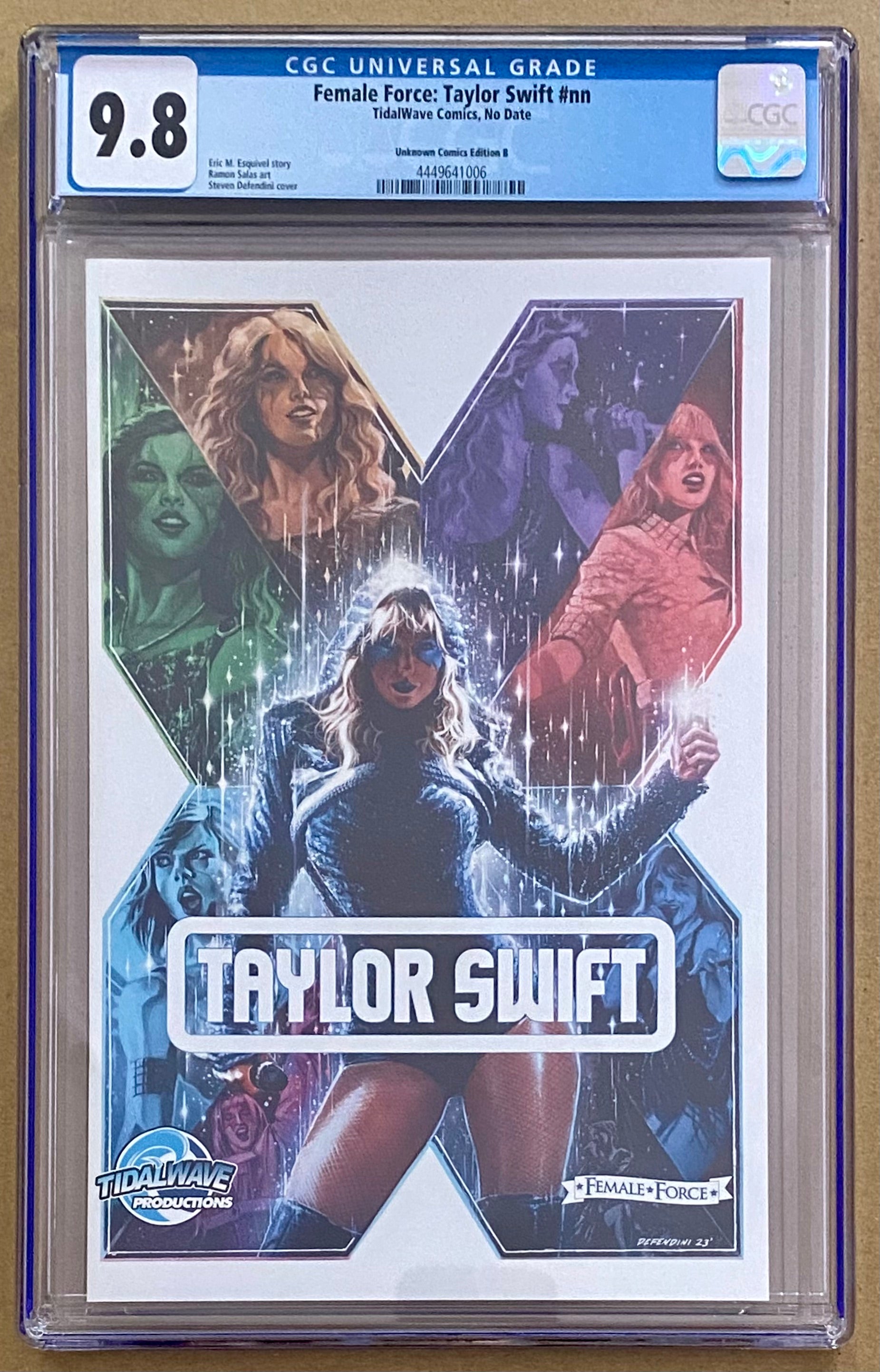 Female Force Taylor Swift #nn - Unknown Comics Edition B - CGC 9.8
