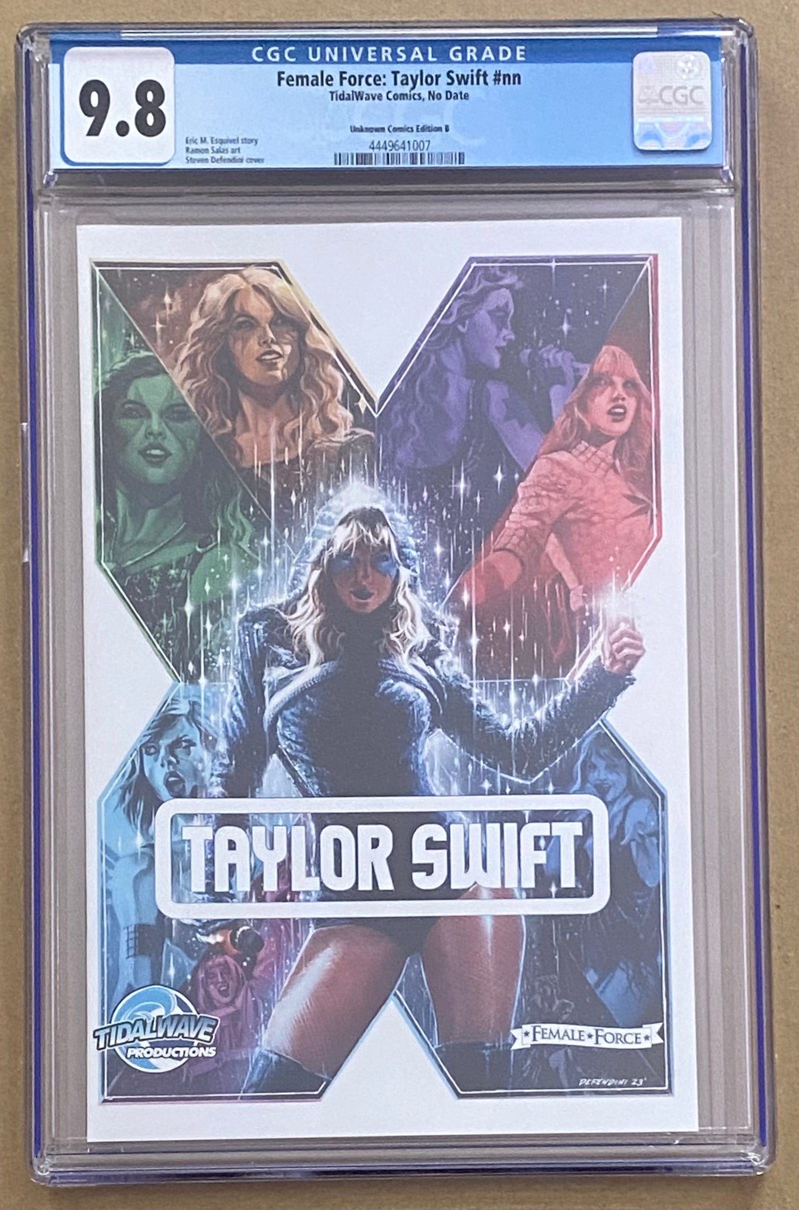 Female Force Taylor Swift #nn - Unknown Comics Edition B - CGC 9.8