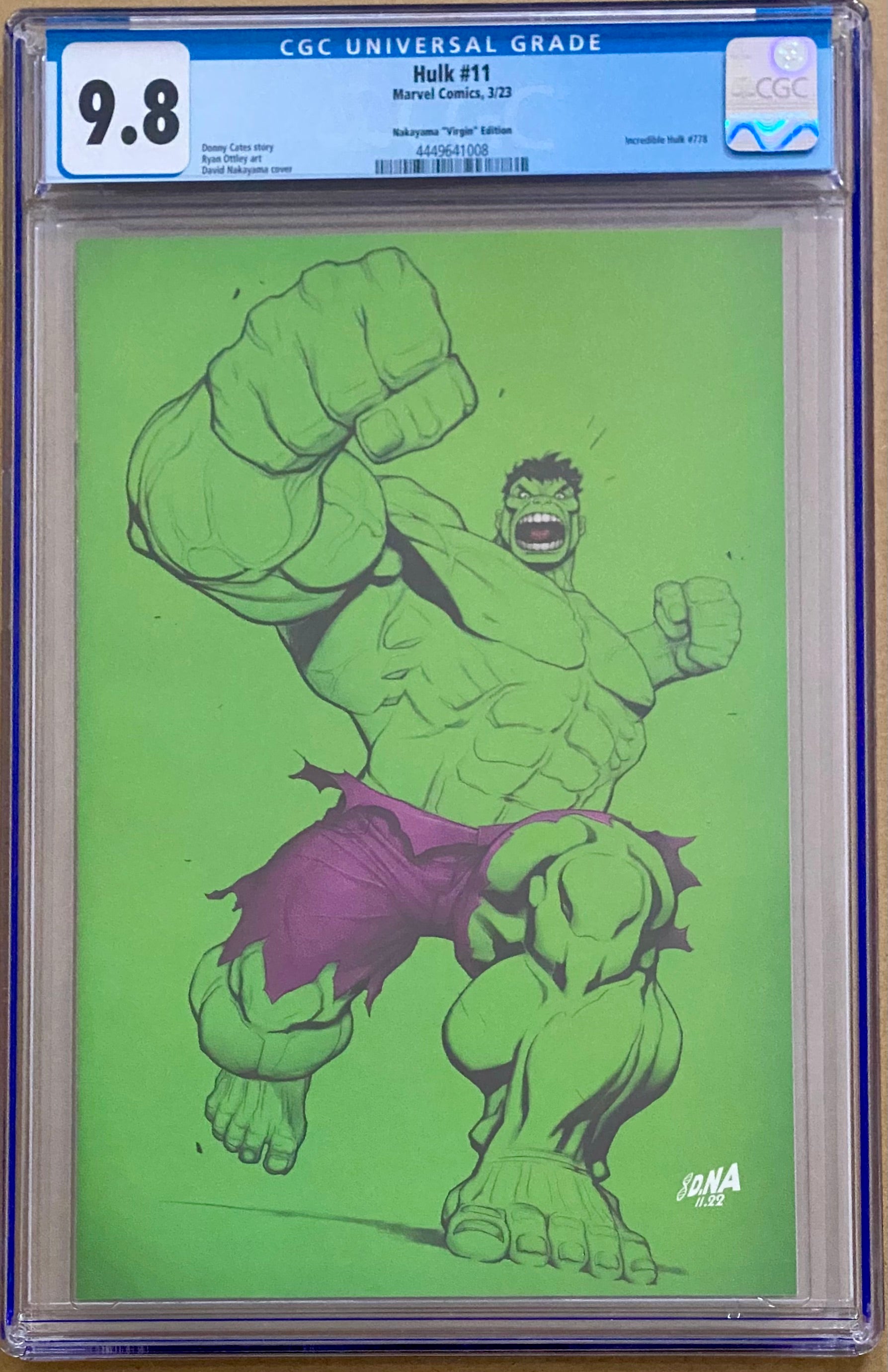 Hulk #11 - Nakayama Virgin Variant - CGC 9.8