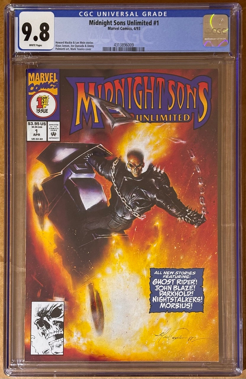 Midnight Sons Unlimited #1 (1993) - CGC 9.8