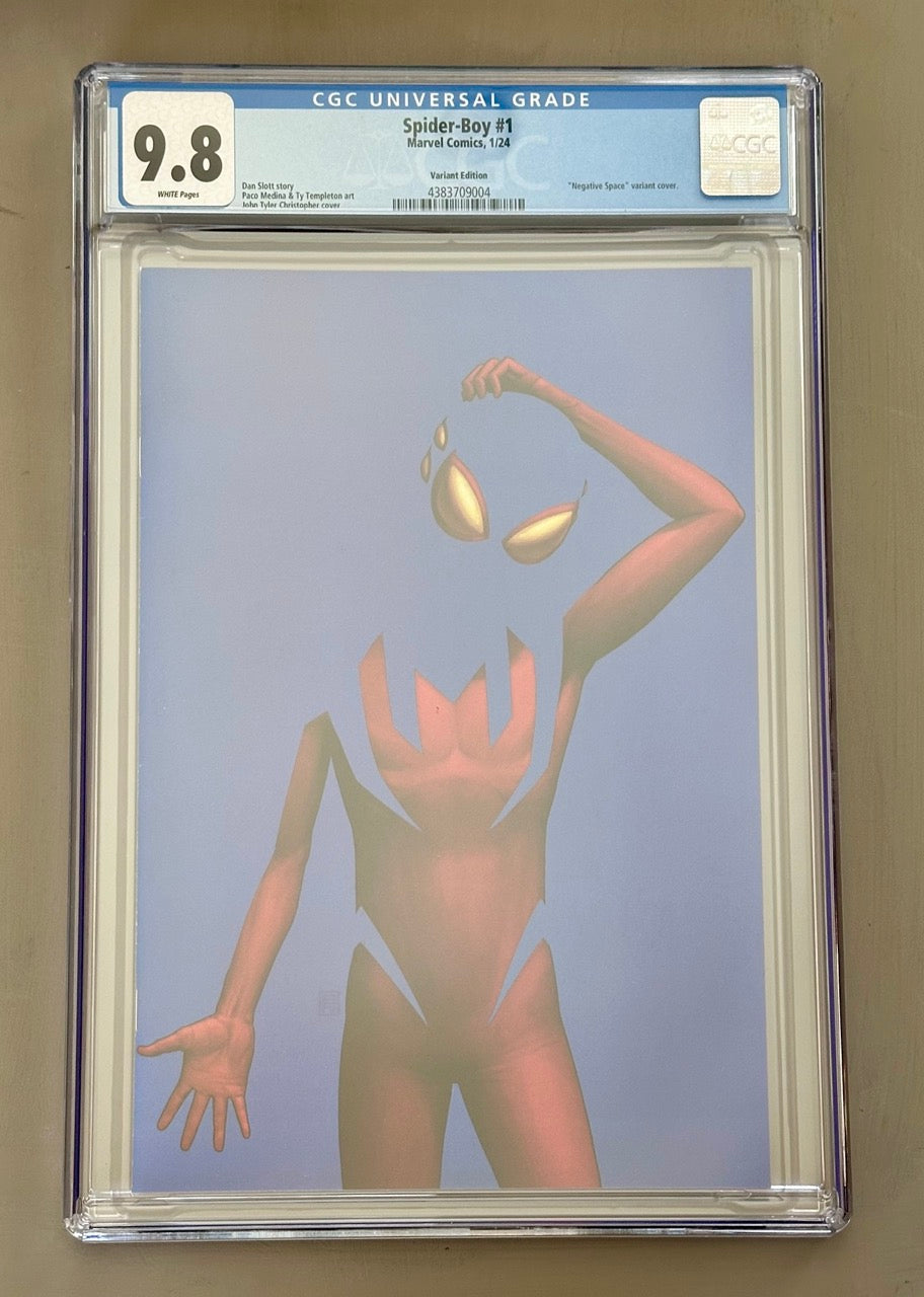 Spider-Boy #1 - John Tyler Christopher Negative Space Variant - CGC 9.8 - Marvel 2024