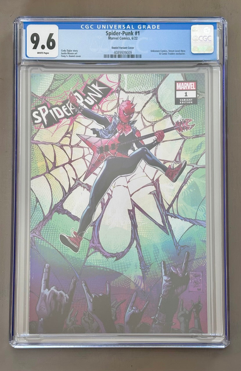 Spider-Punk #1 - Daniel Unknown Comics Variant - CGC 9.6 🔥 Marvel 2022