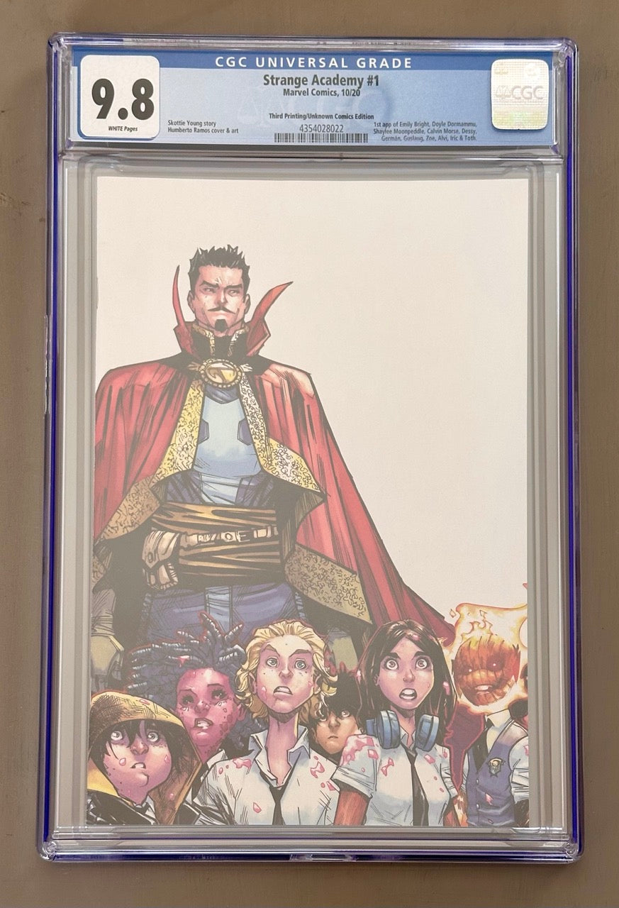 Strange Academy #1 - 3rd Print Unknown Comics Variant - CGC 9.8 🔥