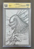 Venom #33 - White Virgin ASM 55 Homage Variant - CBCS SS 9.8 ✍️ Signed by Patrick Gleason