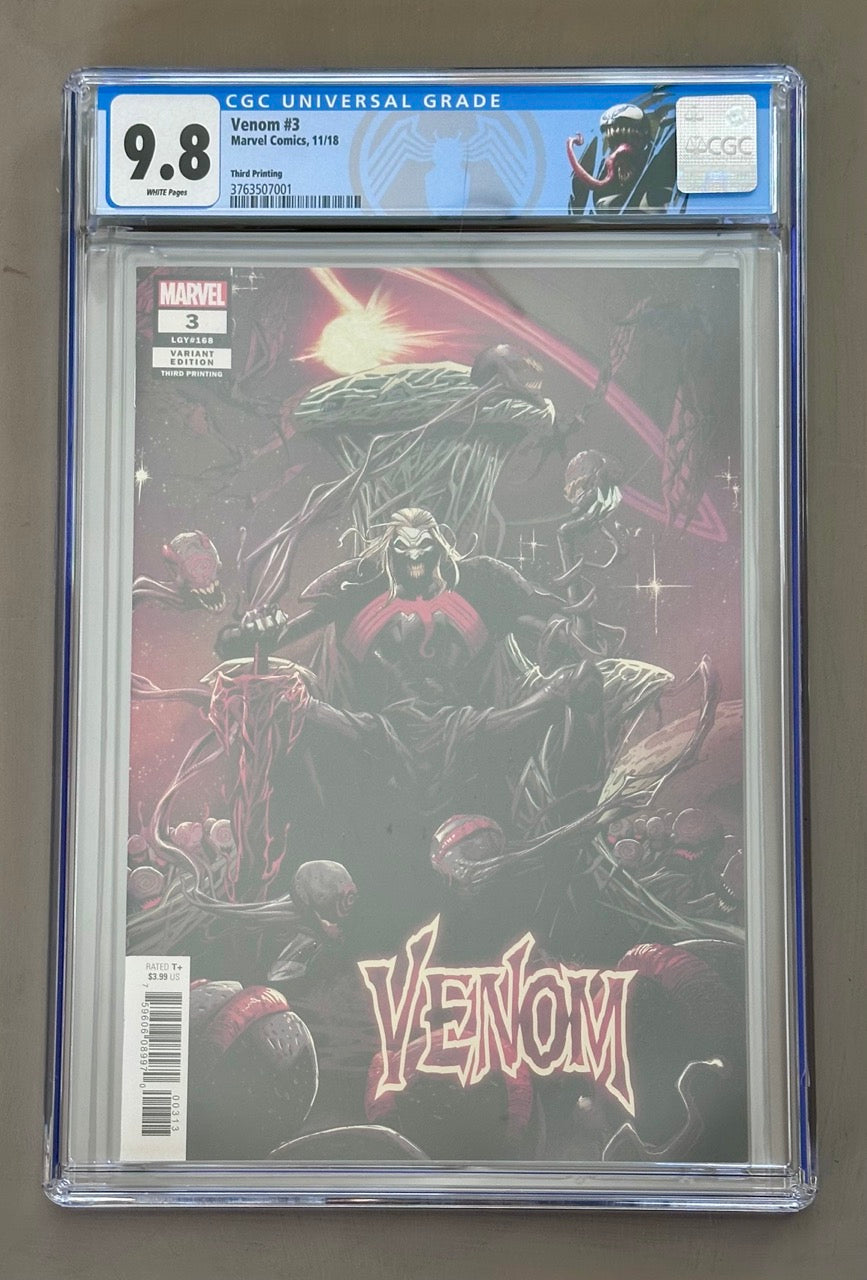 Venom #3 - 3rd Print Knull Cover Variant - CGC 9.8 - Custom Label - 🔥 Marvel 2018